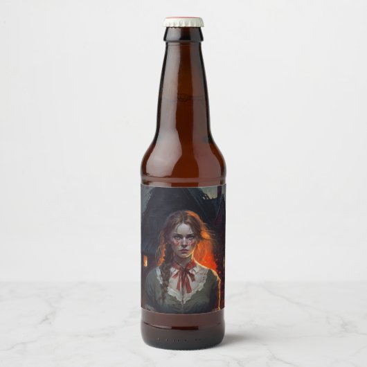 Haunting house bier etiket (Voorkant)