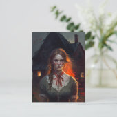 Haunting house briefkaart (Staand voorkant)