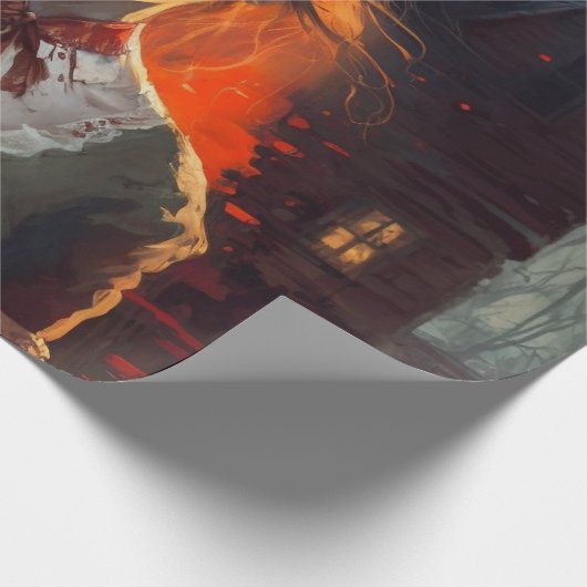 Haunting house cadeaupapier (Hoek)