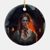 Haunting house keramisch ornament (Achterkant)