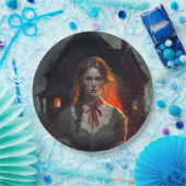 Haunting house papieren bordje (Feest)