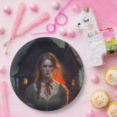 Haunting house papieren bordje (Feest)