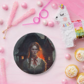 Haunting house papieren bordje (Feest)