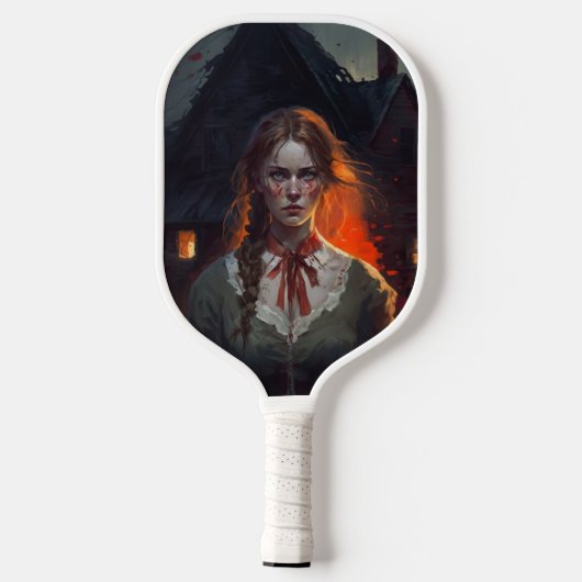 Haunting house pickleball paddle (Achterkant)