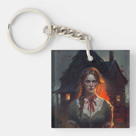 Haunting house sleutelhanger (Voorkant)
