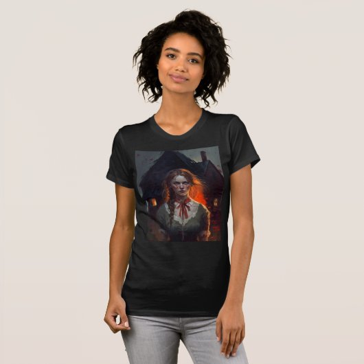 Haunting house t-shirt (Voorkant volledig)