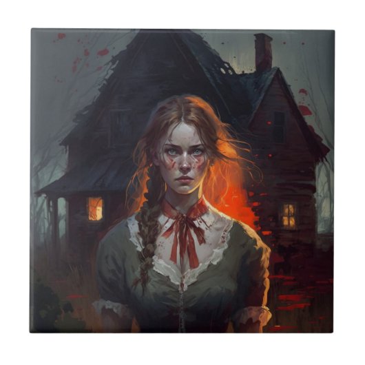 Haunting house tegeltje (Voorkant)