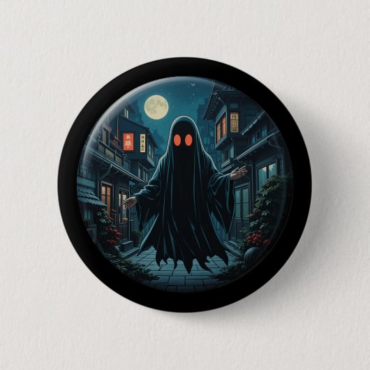 Haunting In The Shadows beroemd gemaakt door Black Ronde Button 5,7 Cm (Voorkant)