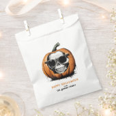 Haunting Jack O' Lantern Grinning Skull Halloween Bedankzakje (Geknipt)