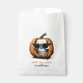 Haunting Jack O' Lantern Grinning Skull Halloween Bedankzakje (Voorkant)