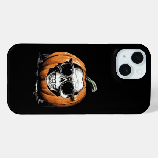Haunting Jack O' Lantern Grinning Skull Halloween Case-Mate iPhone Case (Achterkant (horizontaal))