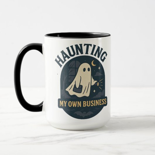Haunting My Own Business | Halloween Mok (Links)