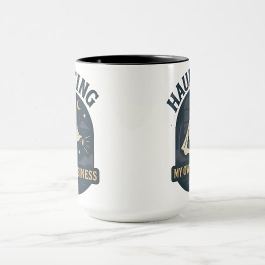 Haunting My Own Business | Halloween Mok (Midden)