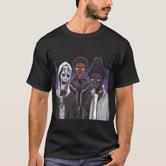 Haunting na uren t-shirt (Voorkant)
