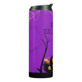 Haunting Pumpkin Halloween Thermosbeker (Gedraaid links)