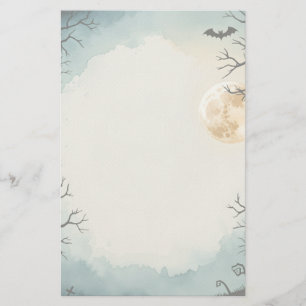 Haunting Stillness Printable Halloween Briefpapier