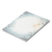 Haunting Stillness Printable Halloween Notitieblok (Linkerzijde)