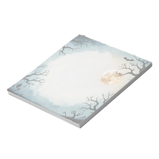 Haunting Stillness Printable Halloween Notitieblok (Linkerzijde)