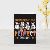 Haunting voor de perfecte Afbeeldingen Halloween U Kaart (Gele Bloem)