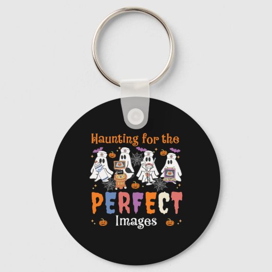 Haunting voor de perfecte Afbeeldingen Halloween U Sleutelhanger (Voorkant)