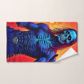 Haunting Zombie Demon In Het Stadsontwerp Bad Handdoek (Handdoek)