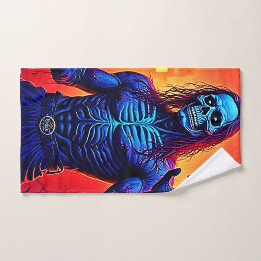 Haunting Zombie Demon In Het Stadsontwerp Bad Handdoek (Handdoek)