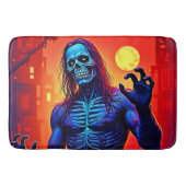 Haunting Zombie Demon In Het Stadsontwerp Badmat (Voorkant)