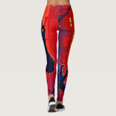 Haunting Zombie Demon In Het Stadsontwerp Leggings (Achterkant)