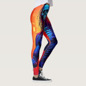 Haunting Zombie Demon In Het Stadsontwerp Leggings (Rechts)