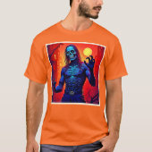 Haunting Zombie Demon In Het Stadsontwerp T-shirt (Voorkant)