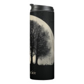 Hauntingly Beautiful Silhouette of Bare Trees Thermosbeker (Geroteerd rechts)