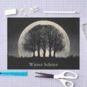 Hauntingly Beautiful Silhouette of Bare Trees Tissuepapier (Craft)