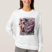 Hauntingly Chic 3D Halloween Heks T-shirt (Voorkant)