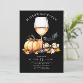 Hauntingly elegante Halloween uitnodiging (Staand voorkant)