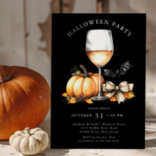 Hauntingly elegante Halloween uitnodiging