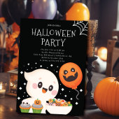 Hauntingly feestelijke Halloween Party Kaart