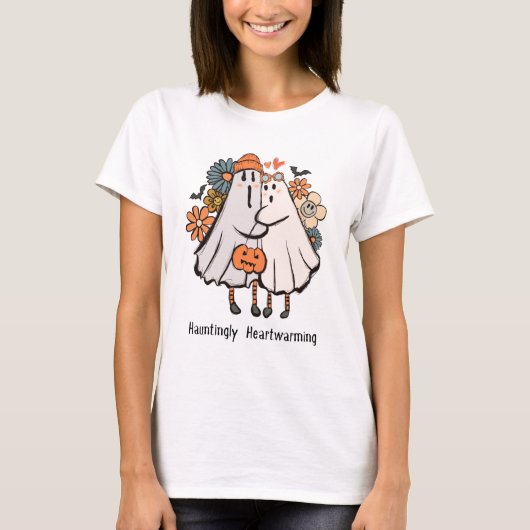 Hauntingly Hartverwarmende Schattigee Geesten Hall T-shirt (Voorkant)