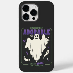 Hauntingly Schattige Grappige Halloween Ghost Geze Case-Mate iPhone 14 Pro Max Hoesje