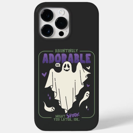 Hauntingly Schattige Grappige Halloween Ghost Geze Case-Mate iPhone Case (Achterkant)