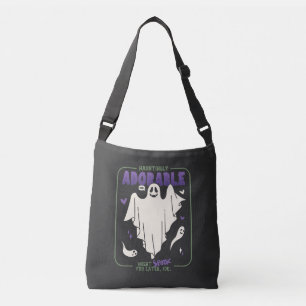 Hauntingly Schattige Grappige Halloween Ghost Geze Crossbody Tas