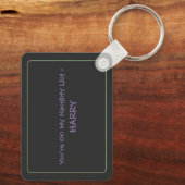 Hauntingly Schattige Grappige Halloween Ghost Geze Sleutelhanger (Achterkant)