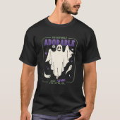 Hauntingly Schattige Grappige Halloween Ghost Geze T-shirt (Voorkant)