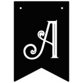 Hauntingly Sweet Gothic Flower tattoo Baby shower Vlaggetjes (Tweede vlag)