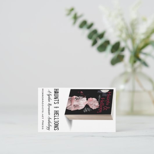 Haunts en helleeuwenkaarten visitekaartje (Staand voorkant)