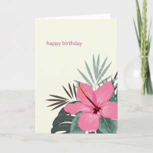 Hau'oli La Hanau Hawaiian Verjaardag Hibiscus Aankondiging