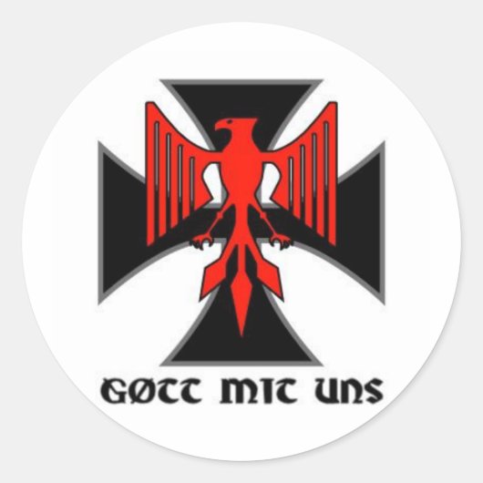 Haus Nürnberg Gott mit uns Sticker (Voorkant)