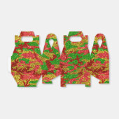 Haus van Camo Gold Xmas patroon Bedankdoosjes (Uitgevouwen)