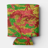 Haus van Camo Gold Xmas patroon Blikjeskoeler (Achterkant)