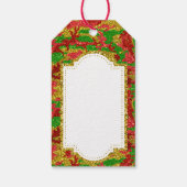 Haus van Camo Gold Xmas patroon Cadeaulabel (Achterkant)