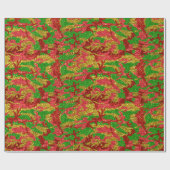 Haus van Camo Gold Xmas patroon Cadeaupapier (Vlak)